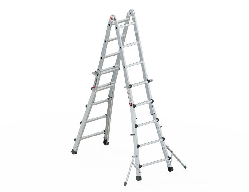 euroline PREMIUM line Alu - Vario - Klappleiter mit Standverbreiterung 31631 - Topleiter