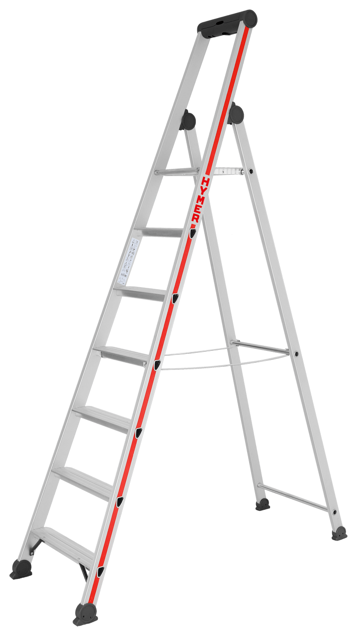Stufenstehleiter 4026 mit Plattform, einseitig begehbar - Topleiter