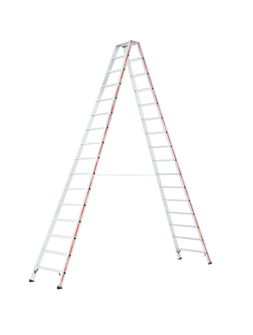 Stufenstehleiter 8024, beidseitig begehbar - Topleiter