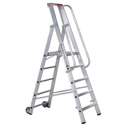 euroline 32677 PREMIUM line Alu - Stufenstehleiter mit grosser Standplattform - Topleiter