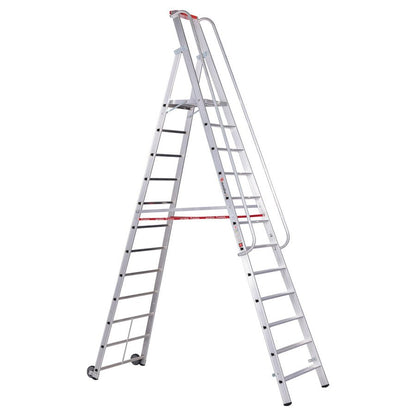 euroline 32677 PREMIUM line Alu - Stufenstehleiter mit grosser Standplattform - Topleiter