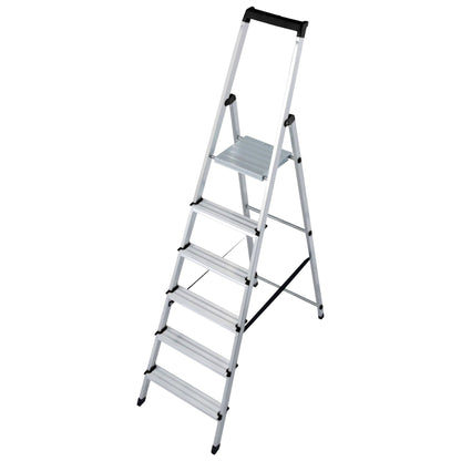 euroline 618 Alu - Haushaltsleiter mit Sicherheitsbrücke - Topleiter