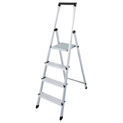 euroline 618 Alu - Haushaltsleiter mit Sicherheitsbrücke - Topleiter