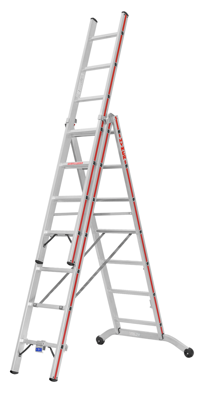 Hymer Mehrzweckleiter 6047, dreiteilig - Topleiter