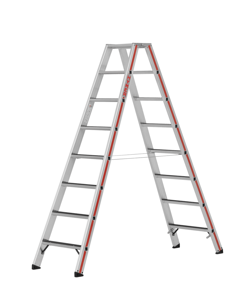 Stufenstehleiter 8624 R13, beidseitig begehbar - Topleiter